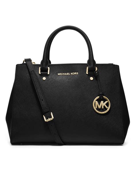 michael kors saffianoblack leather|Michael Kors saffiano leather handbags.